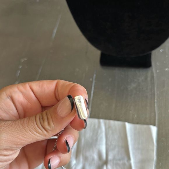 Salvatore Ferragamo Sofia Bag Charm Necklace Sterling Silver - Picture 5 of 7